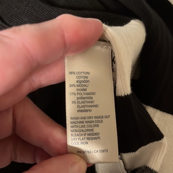 Rafaela cardigan sweater, charcoal , white, black. Xlg - Picture 6 of 6